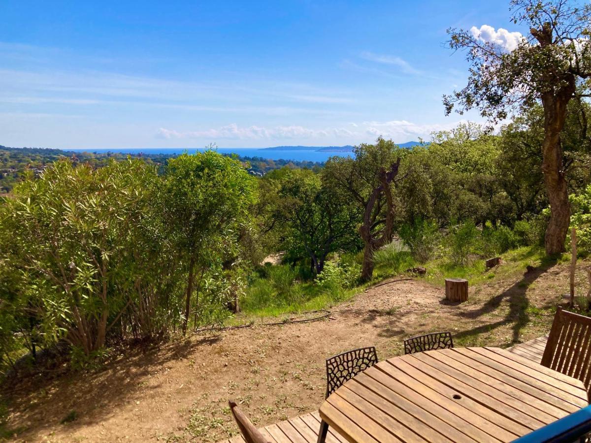 Les Restanques 1066 Jacynthe Vue Mer Grimaud Exteriér fotografie