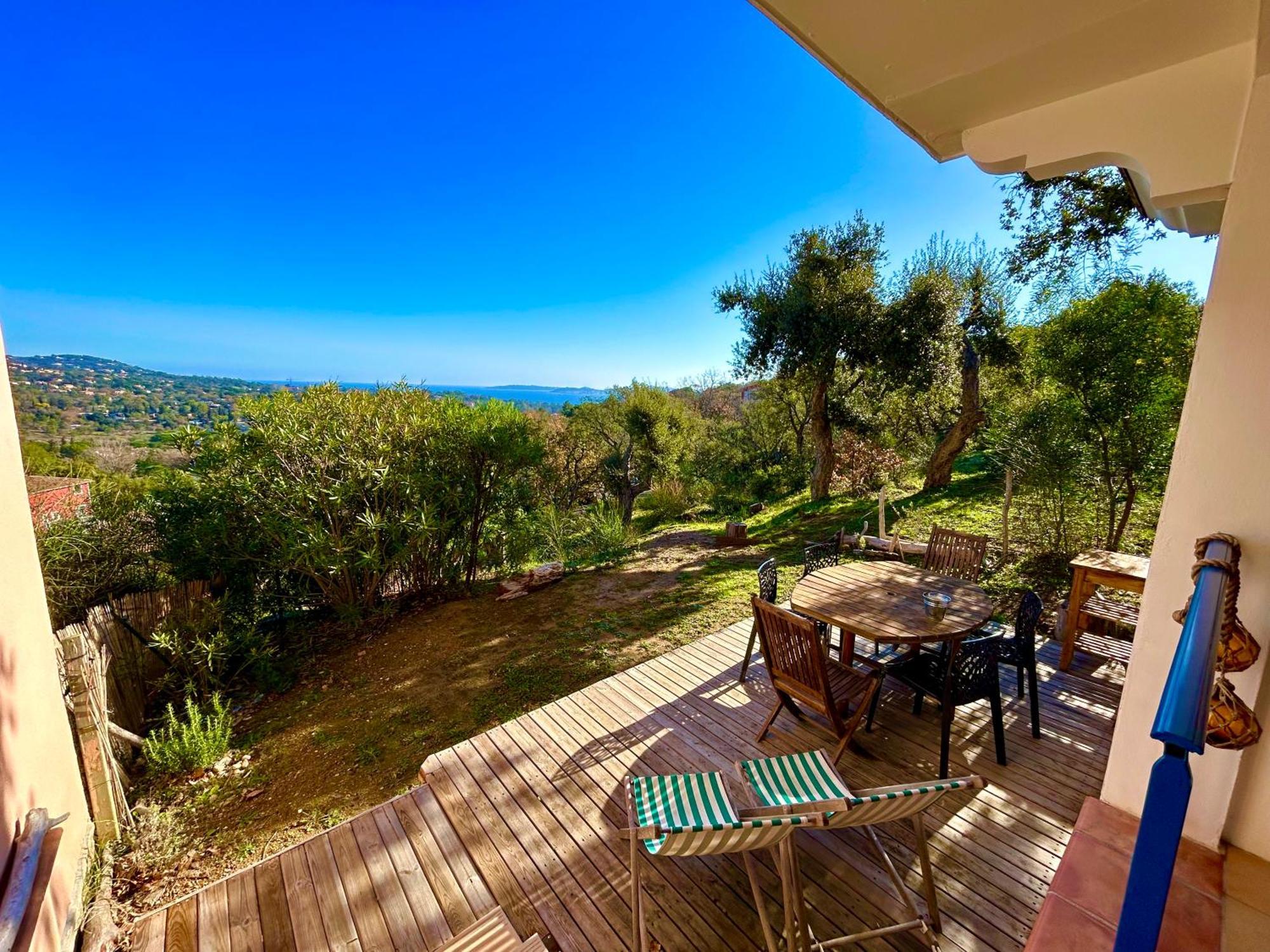 Les Restanques 1066 Jacynthe Vue Mer Grimaud Exteriér fotografie